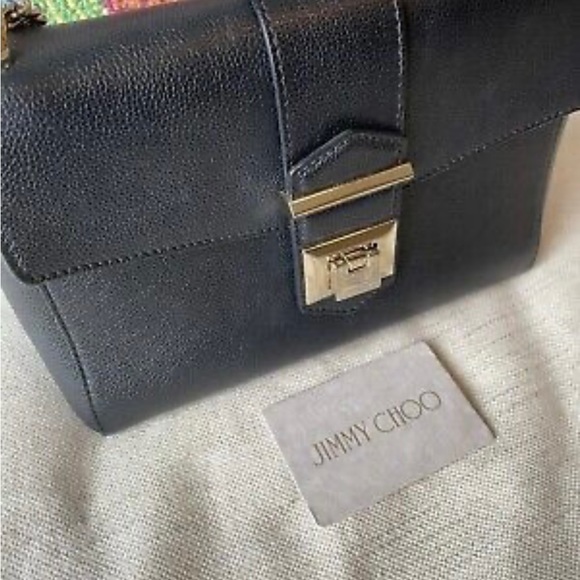 Jimmy Choo Bags Jimmy Choo Marianne Shoulder Bag Black Grained Calf